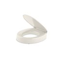 Kohler Hyten Elevated Quiet-Close Round-front toilet seat, Plastic, Biscuit 25876-96